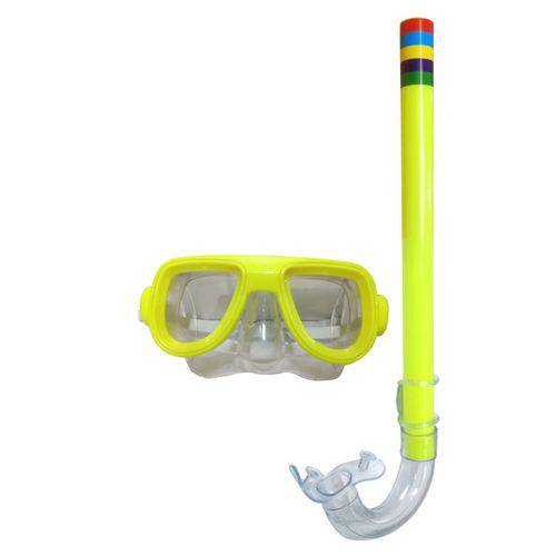 Snorkel Máscara Verde Limão Belfix 39800 Esportes Aquáticos