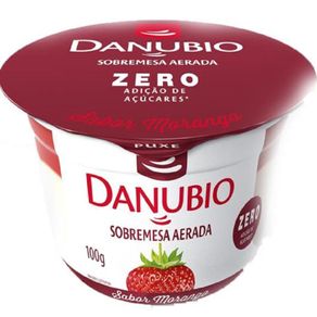 Sobremesa Aerada de Morango Zero Açucares Danubio 100g