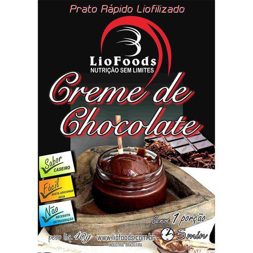 Sobremesa Liofilizada 1 Porção Liofoods Creme de Chocolate Suiço
