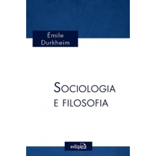 Sociologia e Filosofia - Edipro
