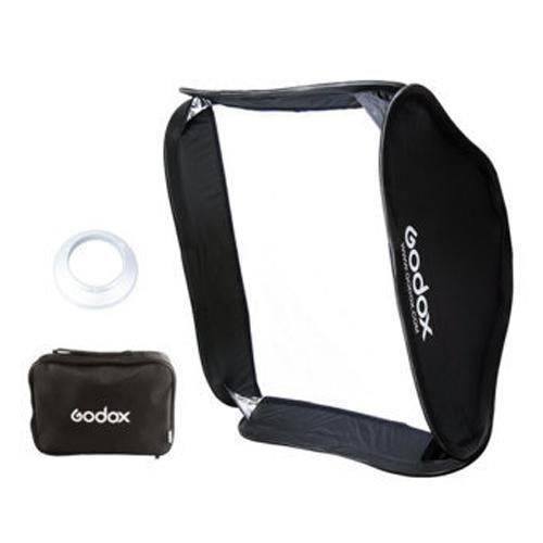 Softbox Godox 60x60cm Portátil com Conexão Bowen’s para Flash de Estúdi
