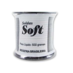 Solda 50X50mm Fio Carretel 2,4mm 1/2Kg Soft