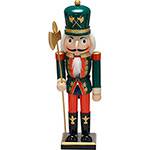 Soldado Quebra Nozes Verde e Vermelho 38cm - Santini Christmas