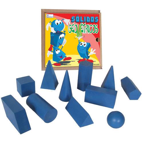 Solidos Geometricos Brinquedo Pedagógico de Madeira Simque