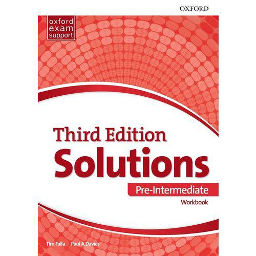 Solutions Pre - Interm - Workbook - 3ª Edition