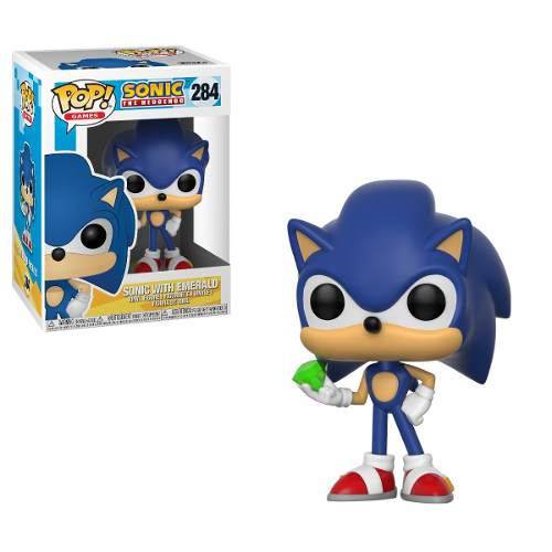 Sonic With Emerald - Sonic The Hedgehog - Pop! Funko #284