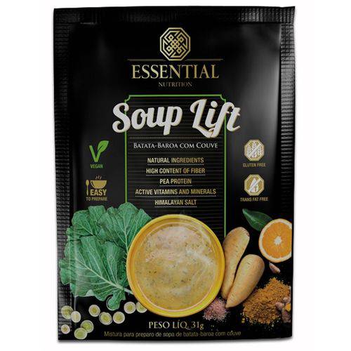 Sopa Soup Lift Batata-Baroa com Couve Sachê com 31g - Essential Nutrition