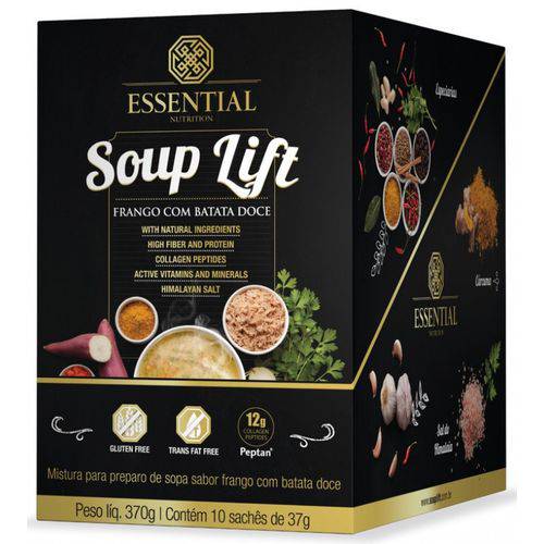 Sopa Soup Lift Frango com Batata-Doce Caixa com 10 Sachês de 37g
