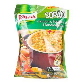 Sopão + Macarrão Cenoura Batata e Mandioquinha Knorr 183g