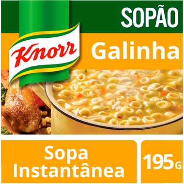 Sopão Mais Macarrão Knorr Galinha 195g