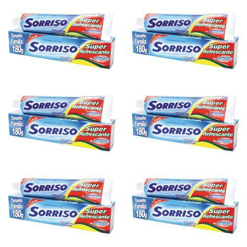 Sorriso Super Refrescante Creme Dental 180g (kit C/06)