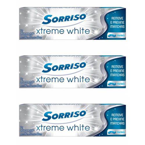 Sorriso Xtreme White Hortelã Creme Dental 70g (kit C/03)