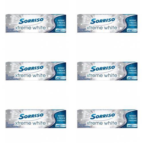 Sorriso Xtreme White Hortelã Creme Dental 70g (kit C/06)