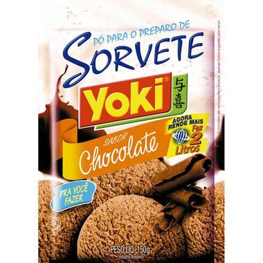 Sorvete em Pó Sabor Chocolate Yoki 150g