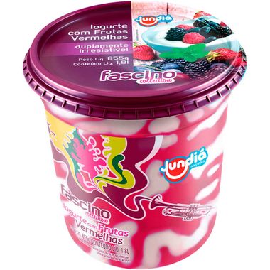 Sorvete Fascino Collection Iogurte com Frutas Vermelhas Jundiá 1,8L