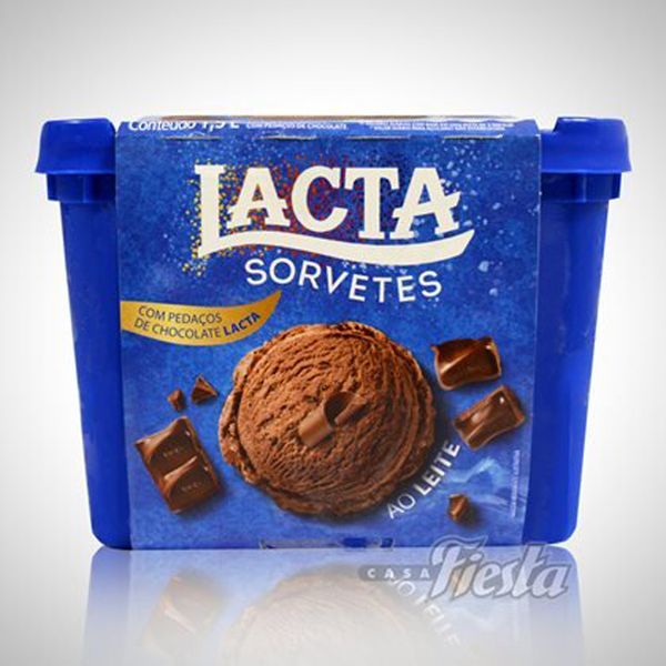 Sorvete Lacta 1,5l Chocolate