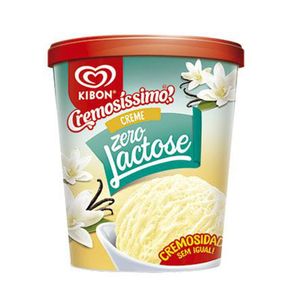 Sorvete Zero Lactose Sabor Creme Kibon 800ml