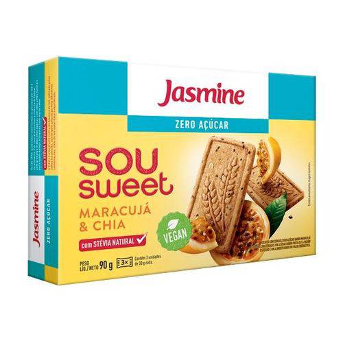 Sou Sweet Maracujá e Chia Zero Açúcar 90g - Jasmine