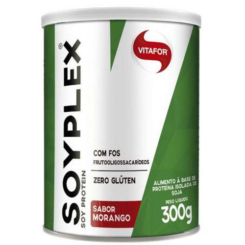 SOY PLEX Proteína de Soja Isolada Sabor Morango - Vitafor - Contém 300g