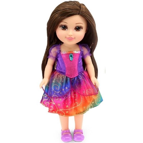 Sparkle Girlz - Boneca Estilo Princesa com Som 35cm - Tati (morena) - DTC