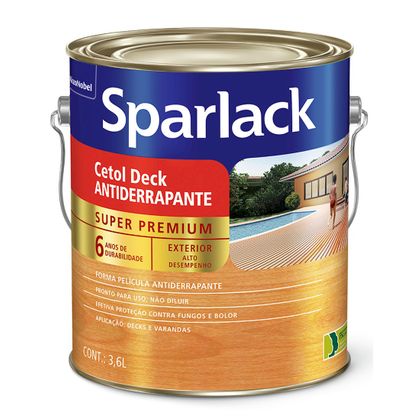 Sparlack Cetol Deck Antiderrapante 3,6 Litros Natural Semi Brilhante 3,6 Litros