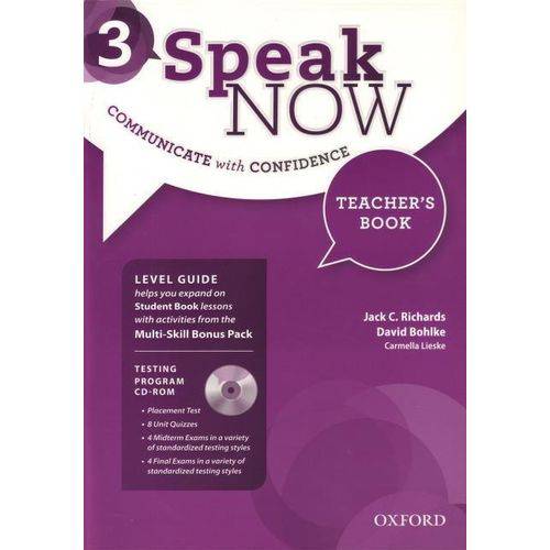 Speak Now 3 - Teacher´S Book With Testing - CD-ROM And Online Practice