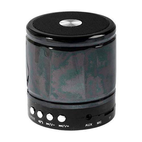 Speaker Satellite As-2144 3w com Bluetooth-USB Bateria de 500 Mah - Preto