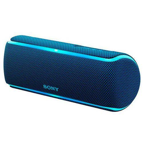 Speaker Sony Srs-xb21 Bluetooth/nfc/auxiliar com Microfone - Azul