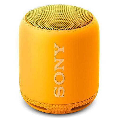 Speaker Sony Srs-xb10 com Bluetooth/auxiliar - Amarelo