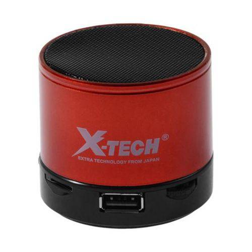 Speaker X-tech Xt-sb540 com Bluetooth-USB Bateria 520 Mah - Vermelho