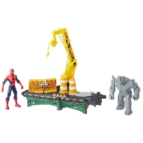 Spider Man Cenario Web City Rhino B7199 - Hasbro