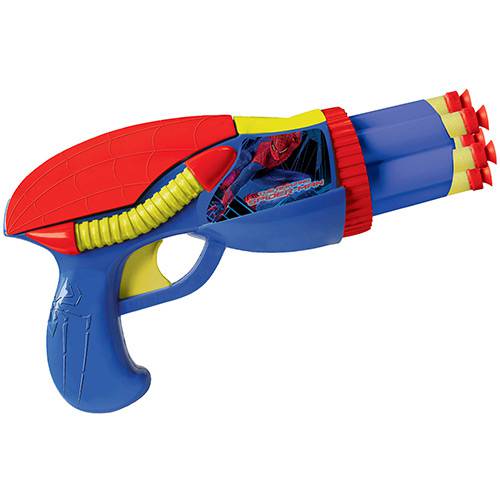 Spider Shooter Lançador de Dardos Homem Aranha Azul e Vermelho - Yellow