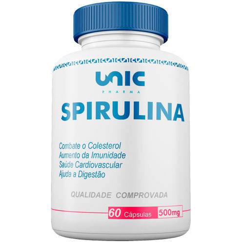 Spirulina 500mg 60 Cáps Unicpharma