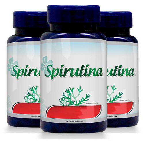 Spirulina - 3 Un de 120 Cápsulas - Promel