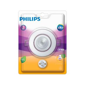 Spot Led Embutir Philips Policarbonato 5W 2700K