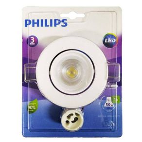 Spot Led Embutir Philips Policarbonato 5W Redondo 6500K