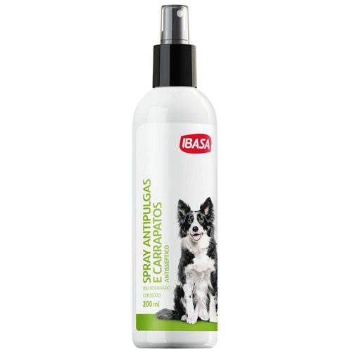 Spray Antipulgas e Carrapatos para Cães Ibasa 200 Ml