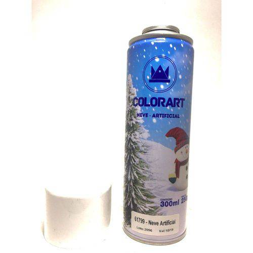 Spray Colorart Neve Artificial Natal Enfeite 300ml Decoração