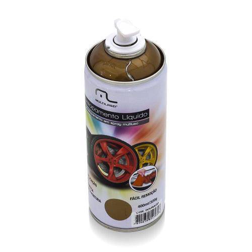 Spray Envelopamento Líquido 400ml Dourado AU422 - Multilaser