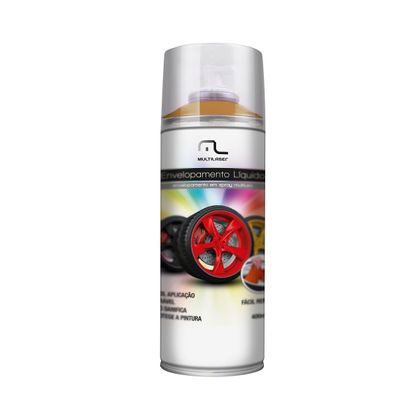 Spray Envelopamento Liquido Dourado 400ML Multilaser AU422 AU422
