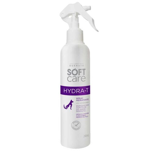 Spray Hidratante Pet Society Soft Care Hydra-T para Cães e Gatos 240ml