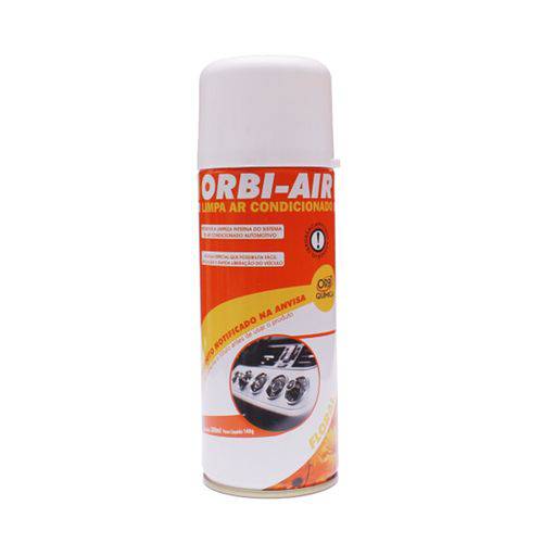 Spray Limpa Ar Condicionado Automotivo 200ml Floral Orbi Química