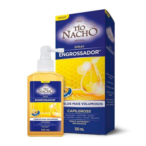 Spray para Cabelo Tio Nacho Antiqueda Engrossador 120ml