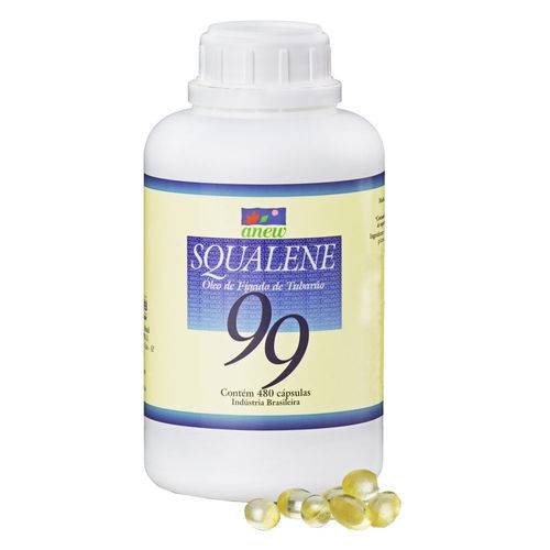 Squalene 99 - Óleo de Fígado de Tubarão (500mg) 480 Cápsulas - Anew