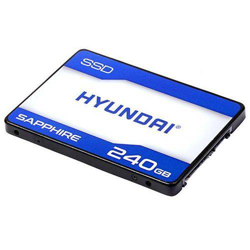 SSD de 240GB Hyundai Sapphire C2S3T de 500MB/s de Leitura - Preto