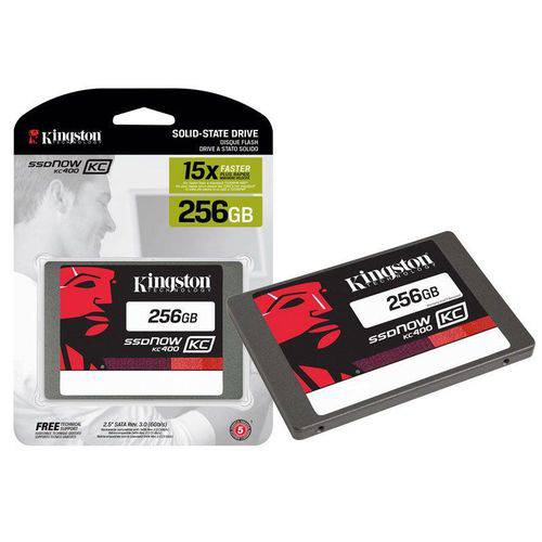 SSD Desktop Notebook Corporativo Kingston SKC400S37/256G KC400 256GB 2.5" SATA III Blister