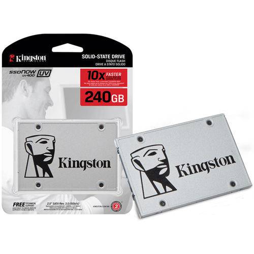 Ssd Desktop Notebook Ultrabook Kingston Suv400s37/240g Uv400 240gb 2.5" Sata Iii Blister