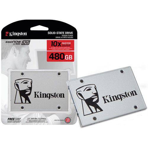 Ssd Desktop Notebook Ultrabook Kingston Suv400s37/480g Uv400 480gb 2.5" Sata Iii Blister