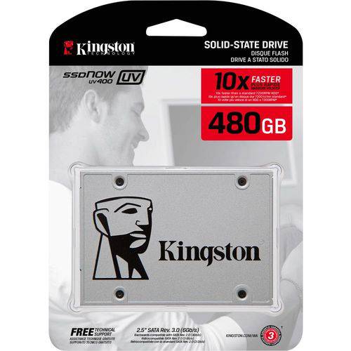 Ssd Kingston 2.5´ 480GB UV400 Sata Iii - SUV400S37/480G