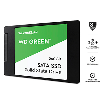 SSD WD Green 240GB 2,5" 7MM SATA 3 - WDS240G2G0A | InfoParts